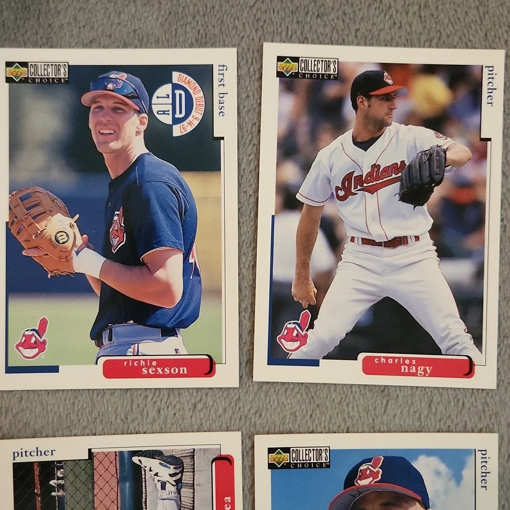 Vintage Upper Deck 1998 Collector's Choice Cleveland Indians Baseball Cards